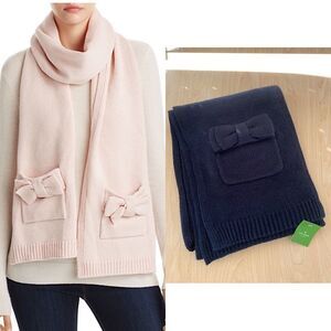 Kate Spade Black Knitted Scarf